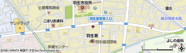 群馬銀行羽生支店周辺の地図