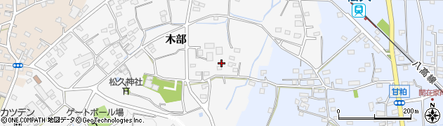 埼玉県児玉郡美里町木部周辺の地図