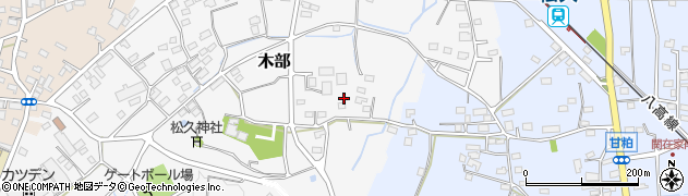 埼玉県美里町（児玉郡）木部周辺の地図