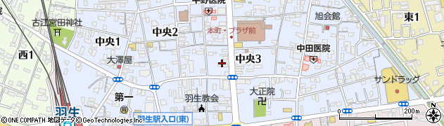 武蔵野銀行羽生支店周辺の地図