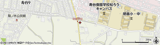 長野県松本市内田586周辺の地図