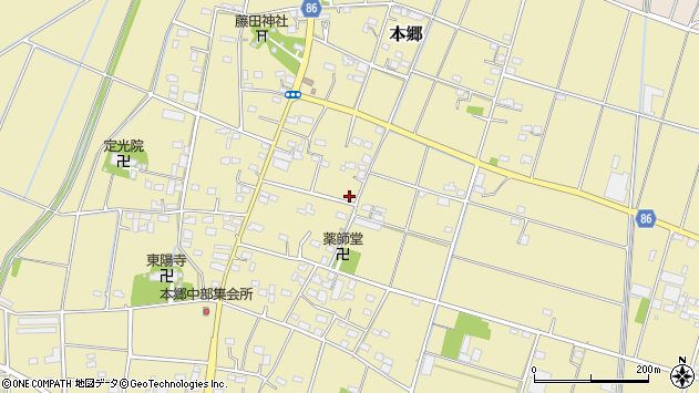 〒369-0214 埼玉県深谷市本郷の地図