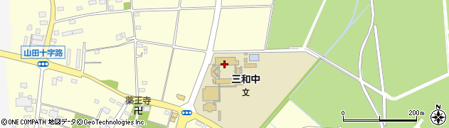 古河市立三和中学校周辺の地図