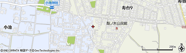 長野県松本市内田54周辺の地図