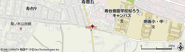 長野県松本市内田544周辺の地図