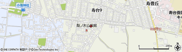 長野県松本市内田45周辺の地図
