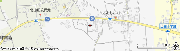 茨城県古河市山田788周辺の地図