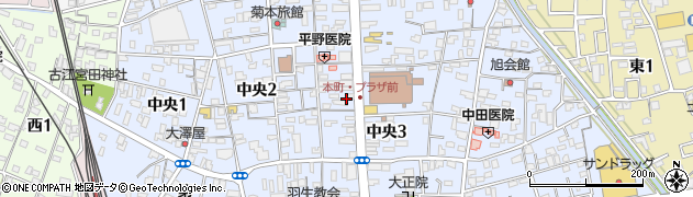 埼玉県羽生市中央周辺の地図