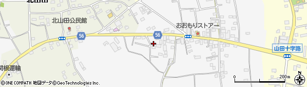 茨城県古河市山田781周辺の地図