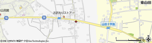 茨城県古河市山田732-6周辺の地図