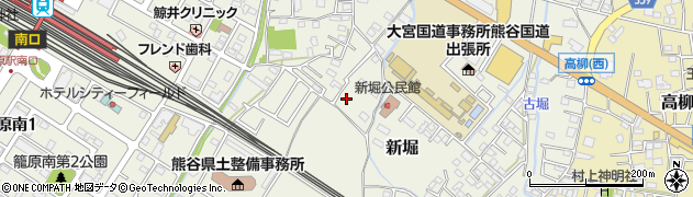 埼玉県熊谷市新堀389周辺の地図