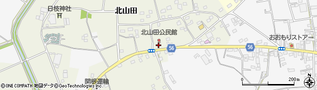 茨城県古河市北山田232周辺の地図