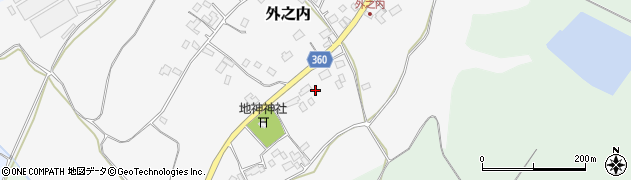 茨城県小美玉市外之内425周辺の地図