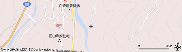 石川県白山市白峰ヘ周辺の地図
