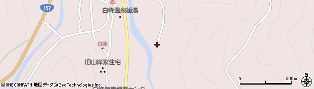 石川県白山市白峰（ヘ）周辺の地図