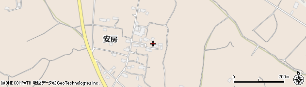 茨城県鉾田市安房周辺の地図