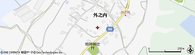茨城県小美玉市外之内329周辺の地図