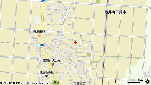 〒919-0527 福井県坂井市坂井町下兵庫の地図