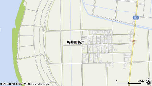 〒919-0537 福井県坂井市坂井町折戸の地図