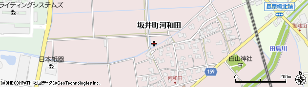 福井県坂井市坂井町河和田周辺の地図