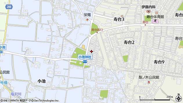 〒399-0025 長野県松本市寿台の地図
