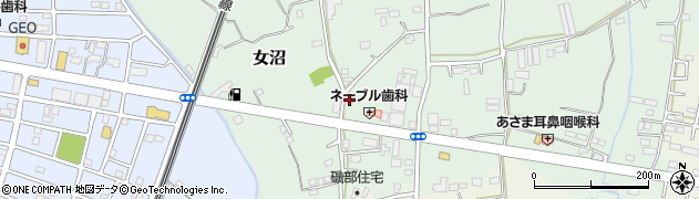 茨城県古河市女沼717周辺の地図