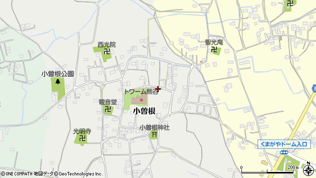 〒360-0017 埼玉県熊谷市小曽根の地図