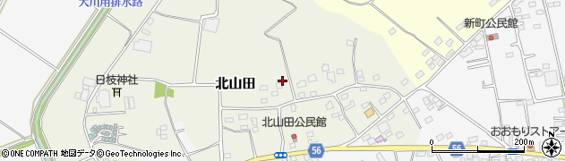 茨城県古河市北山田176周辺の地図
