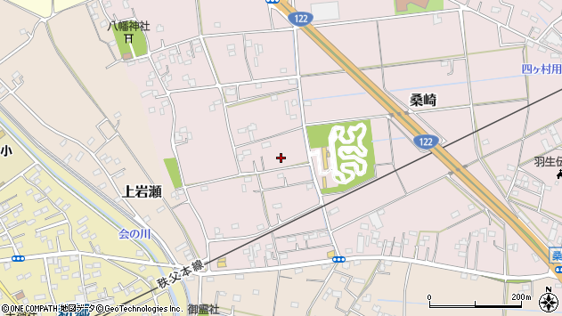 〒348-0043 埼玉県羽生市桑崎の地図
