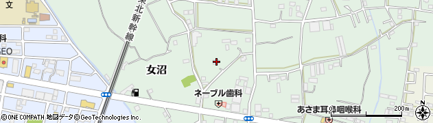 茨城県古河市女沼724周辺の地図