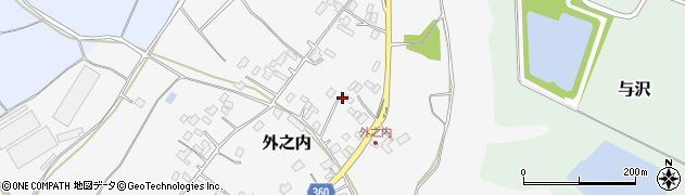 茨城県小美玉市外之内296周辺の地図
