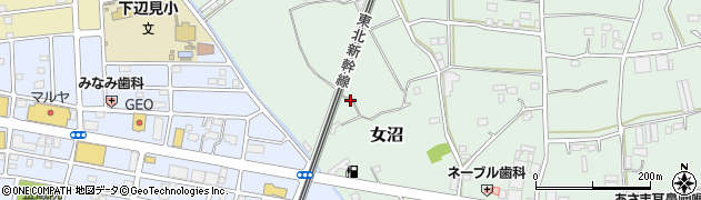茨城県古河市女沼1146周辺の地図