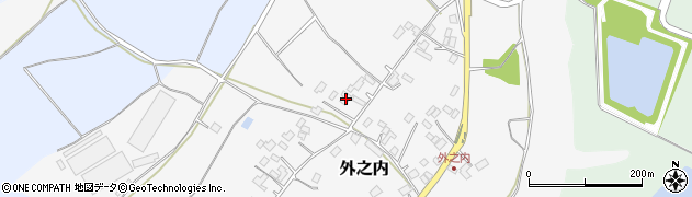 茨城県小美玉市外之内247周辺の地図