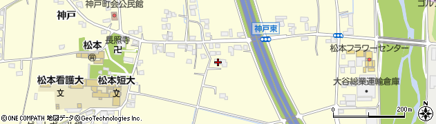 長野県松本市笹賀神戸3182周辺の地図