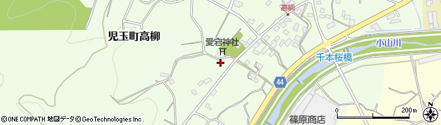 埼玉県本庄市児玉町高柳355周辺の地図