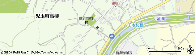 埼玉県本庄市児玉町高柳141周辺の地図