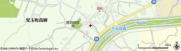 埼玉県本庄市児玉町高柳150周辺の地図
