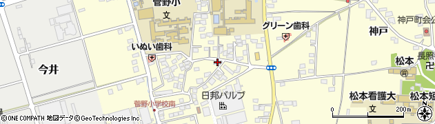 長野県松本市笹賀神戸3321周辺の地図