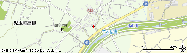 埼玉県本庄市児玉町高柳158周辺の地図
