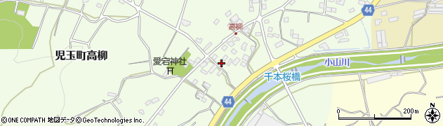 埼玉県本庄市児玉町高柳129周辺の地図