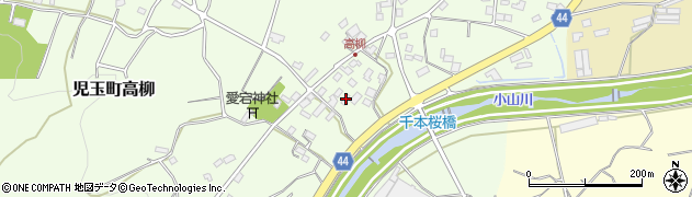 埼玉県本庄市児玉町高柳128周辺の地図