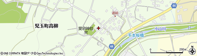 埼玉県本庄市児玉町高柳133周辺の地図