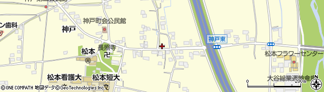 長野県松本市笹賀神戸3557周辺の地図