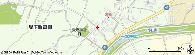 埼玉県本庄市児玉町高柳130周辺の地図