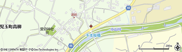 埼玉県本庄市児玉町高柳170周辺の地図