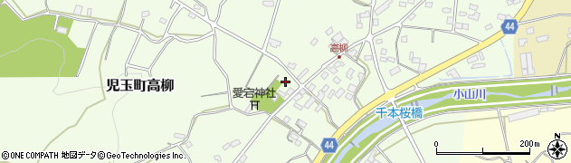 埼玉県本庄市児玉町高柳132-1周辺の地図