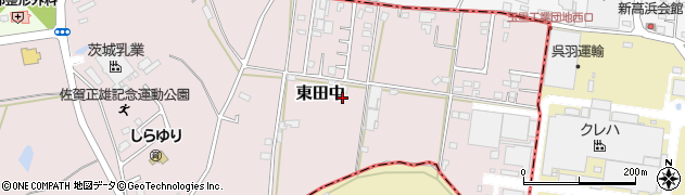 茨城県石岡市東田中1528周辺の地図