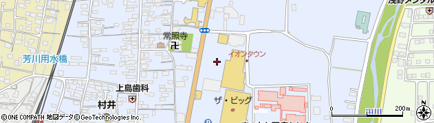 長野県松本市村井町南周辺の地図