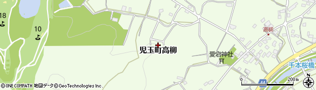 埼玉県本庄市児玉町高柳周辺の地図