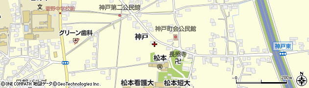 長野県松本市笹賀神戸3290周辺の地図